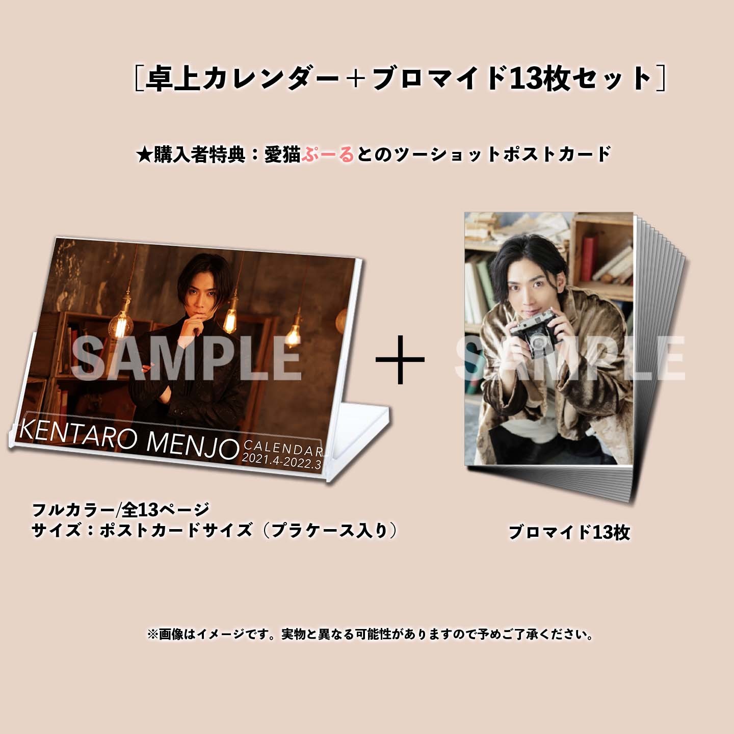卓上カレンダー+ブロマイド13枚セット